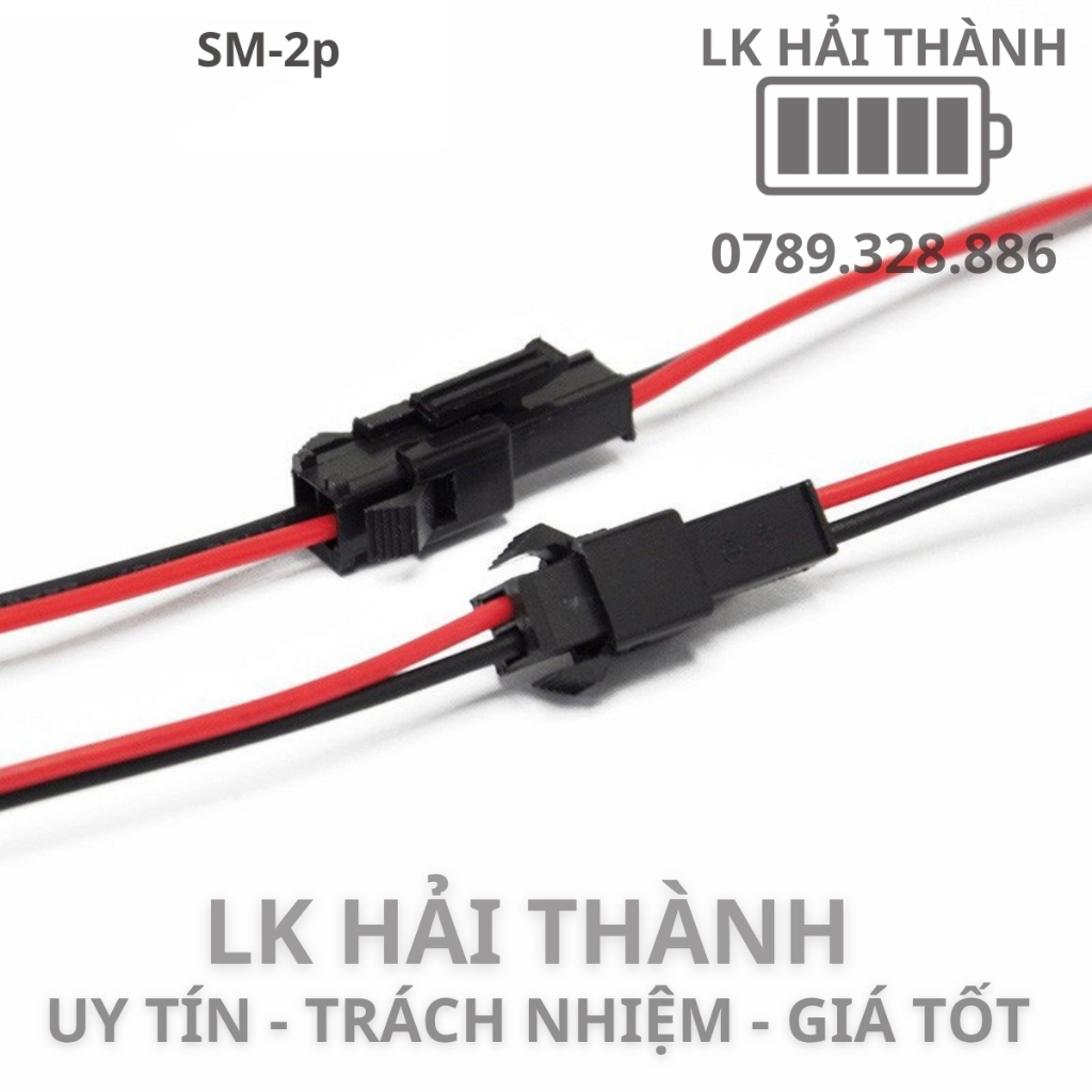 Dây Kết Nối SM-2P  Cặp Jack Đực Cái SM-2P 2.54mm dài 150mm