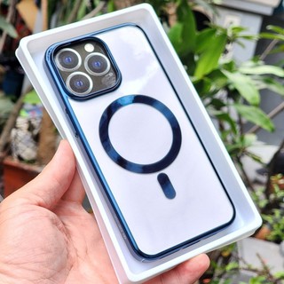 Ốp lưng Devia trong viền màu hỗ trợ sạc cho iPhone 15/ 15 Plus/ 15 Pro/ 15 Pro Max siêu đẹp chống ố vàng