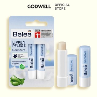 Set son dưỡng môi balea aloe vera sensitive lip balm 2x4.8g
