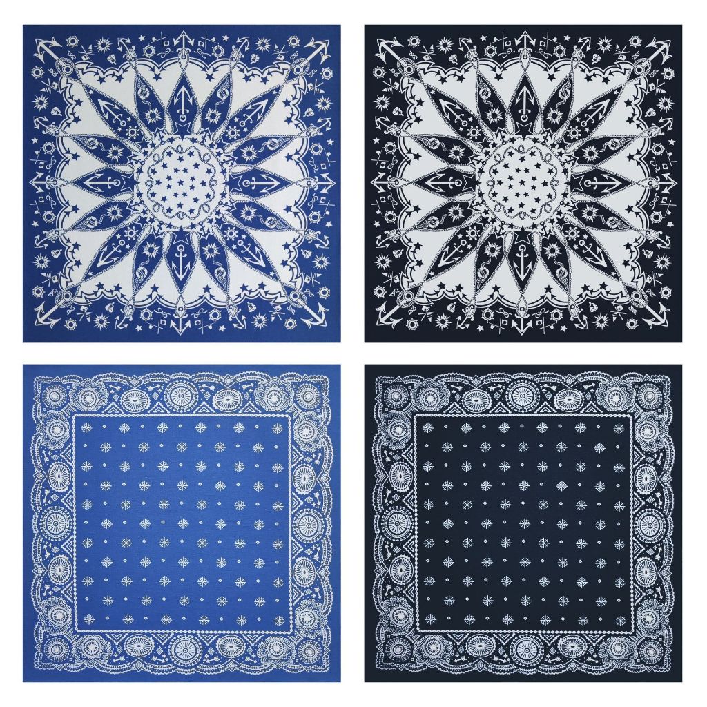Khăn bandana cotton vintage - Khăn hoa văn thổ cẩm