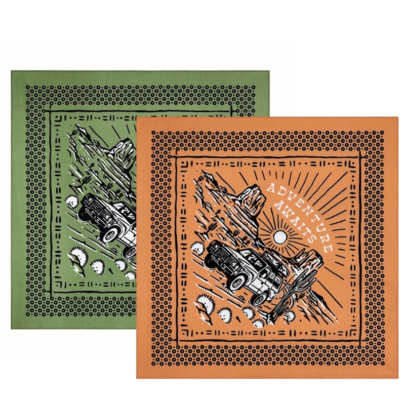 Khăn bandana cotton vintage - Khăn hoa văn thổ cẩm