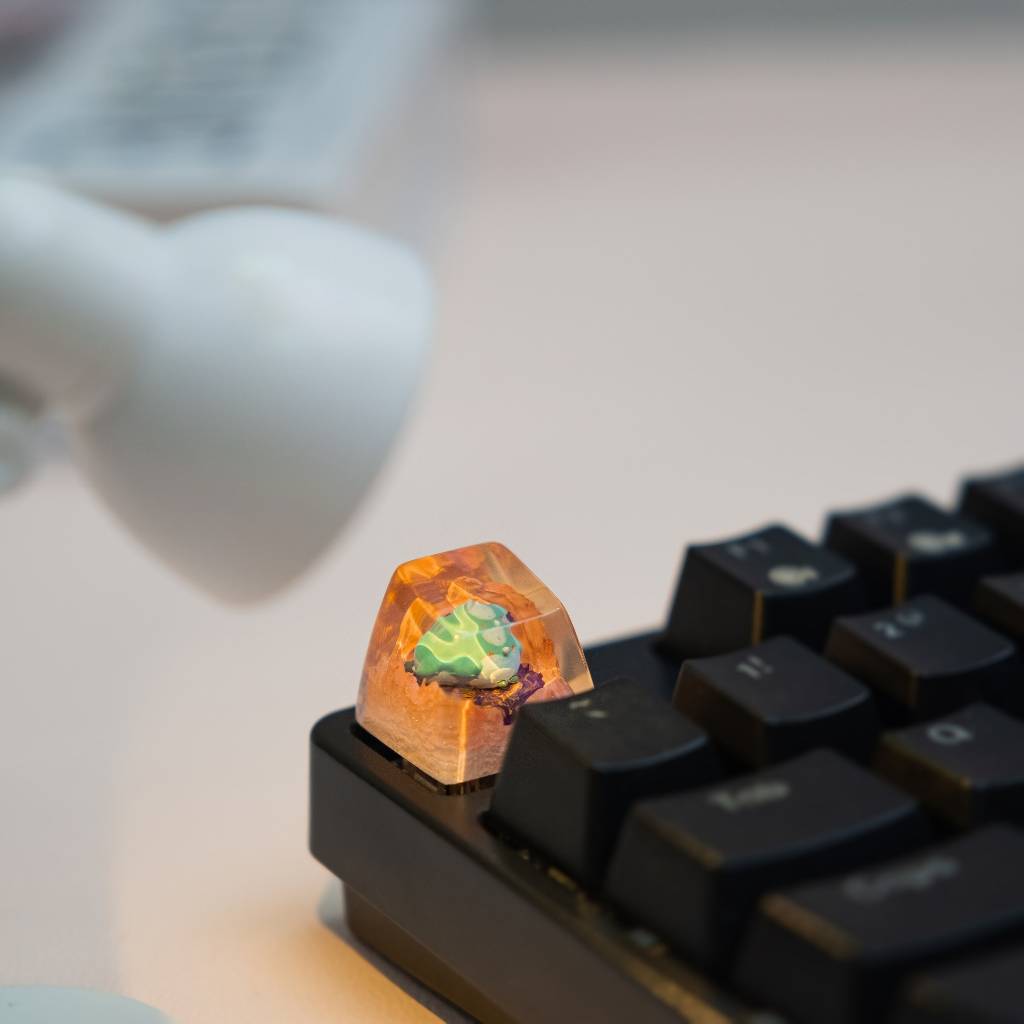 Keycap  Genshin Impact Cute Alatus Xiao Bird,nút bàn phím cơ ,artisan keycap
