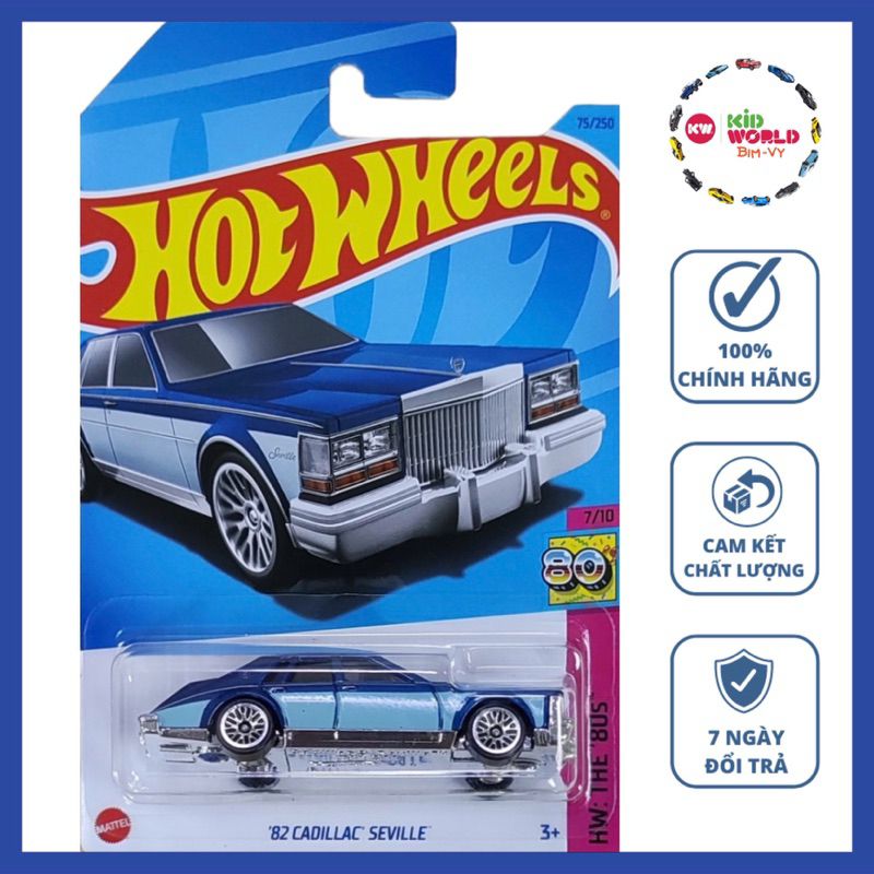 Xe mô hình Hot Wheels basic '82 Cadillac Seville HKJ64.