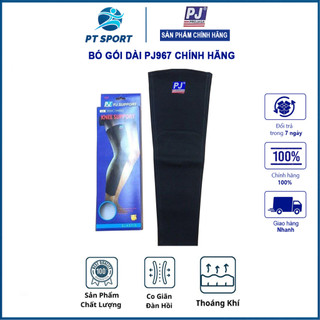 Bó Gối Cao Cấp PJ 967 dài Chính hãng  Xỏ, bó Gối Bảo Vệ Đầu Gối Cho Hoạt Động Thể Thao đá bóng, bóng chuyền, cầu lông