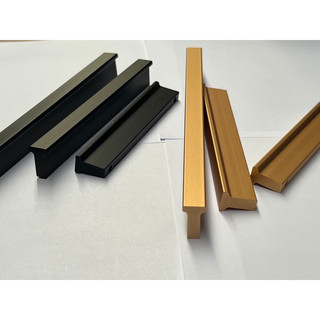 Tay co/tay nắm tủ dạng cục màu vàng/đen 96-128-160-192