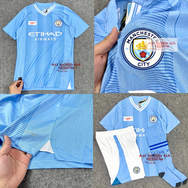 MANClTY mùa 23/24 - Áo Bóng Đá bản PLAYER hàng Thái-MANClTY BIỂN 23/24