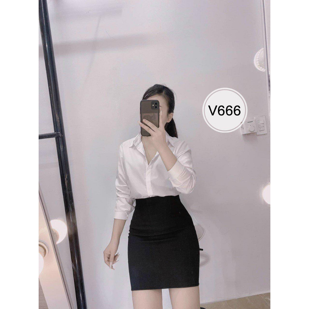 Chân Váy Dài Công Sở Có Bigsize Ôm Body, Cạp Cao, Xẻ Sau, Túi Sườn Phong cách Hàn Quốc trẻ trung