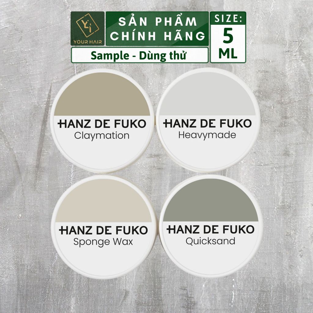 [Sample] Sáp tạo kiểu Hanz de fuko Mini - 7ml | Claymation - Quicksand - Sponge Wax