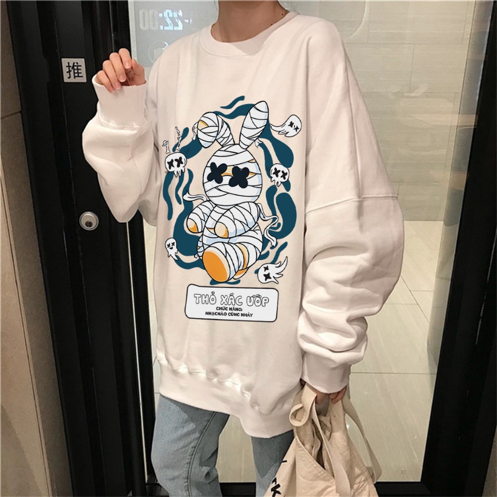 Áo Sweater HALEY HD409 Unisex Nam Nữ Form Rộng Phong Cách Hàn Quôc Chất Nỉ Bông Nỉ Lông Cáo Dày Dặn Ấm Áp