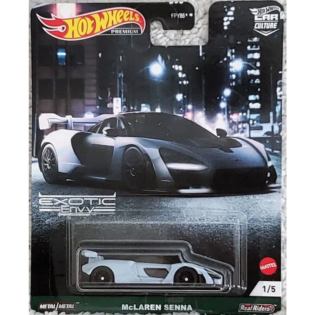 Xe mô hình Hot wheels car culture exotic envy McLAREN SENNA