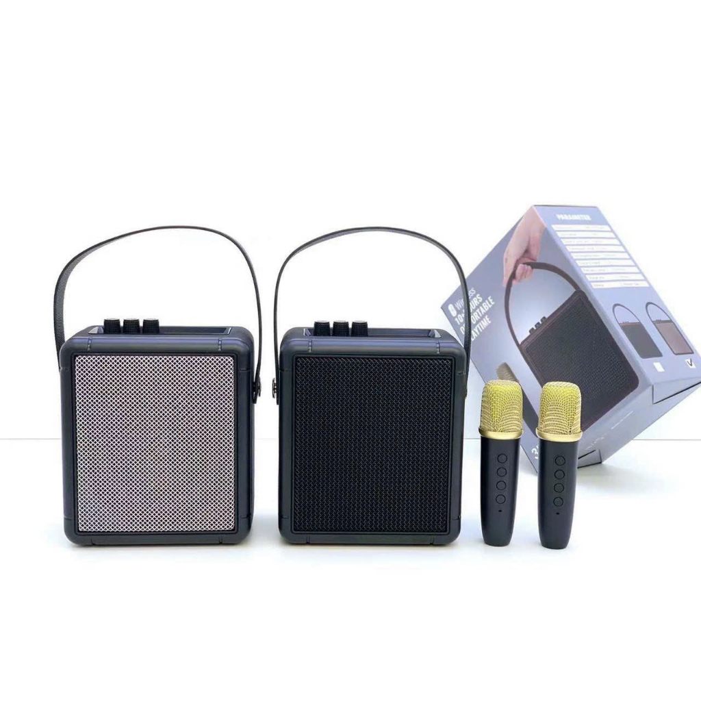 Loa bluetooth Marshall A9 kèm 1 micro không dây xách tay công xuất 10W âm thanh trầm ấm bass căng- TECHHIGH | BigBuy360 - bigbuy360.vn