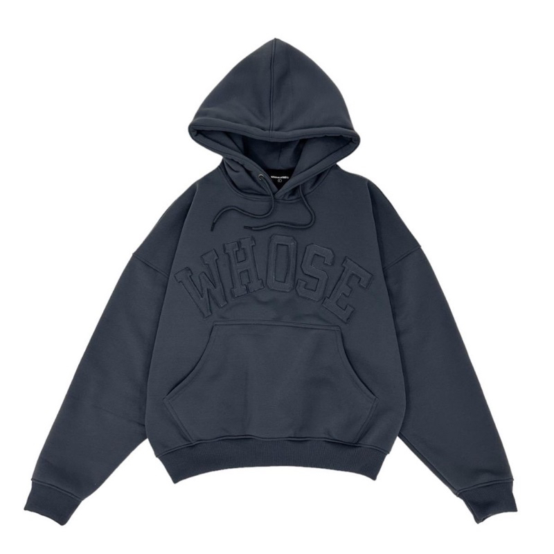 HOODIE BOXY - ÁO HOODIE THIÊU ĐẮP VẢI  WHOSE - Hàng Cao Cấp Cho Nam Và Nữ Có 15  Màu