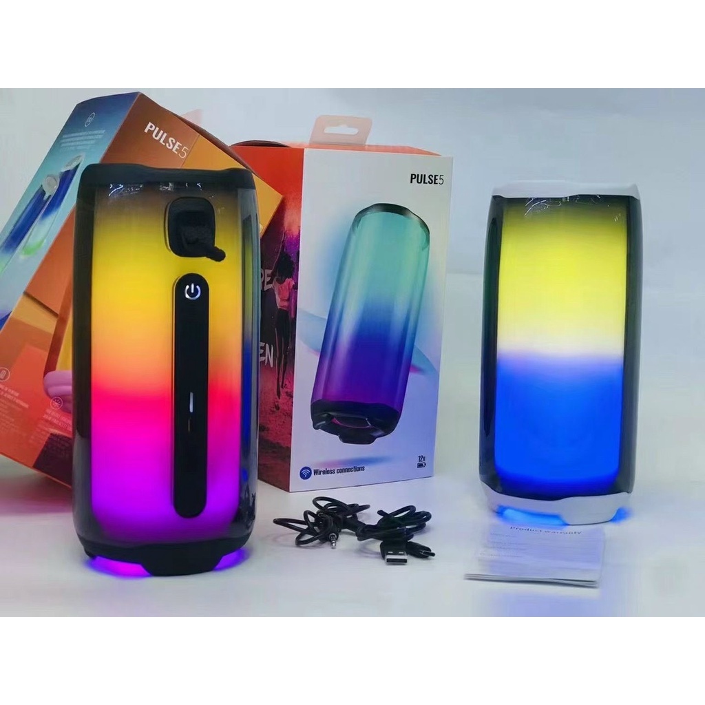 Loa Bluetooth Pulse Kèm Micro Bass Mạnh Âm Thanh Rõ Full Box Loa Hát Kèm Mic Bluetooth 5.0- TECHHIGH