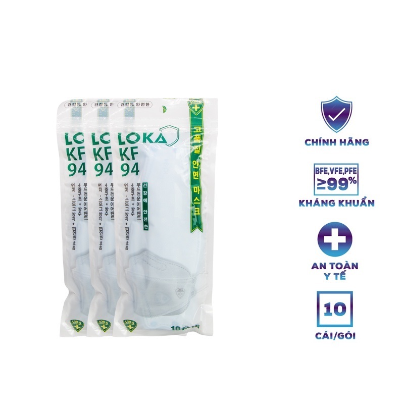 [FreeShip] Khẩu trang Loka KF94