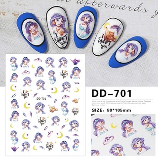 Sticker nail hoạt hình mã mới