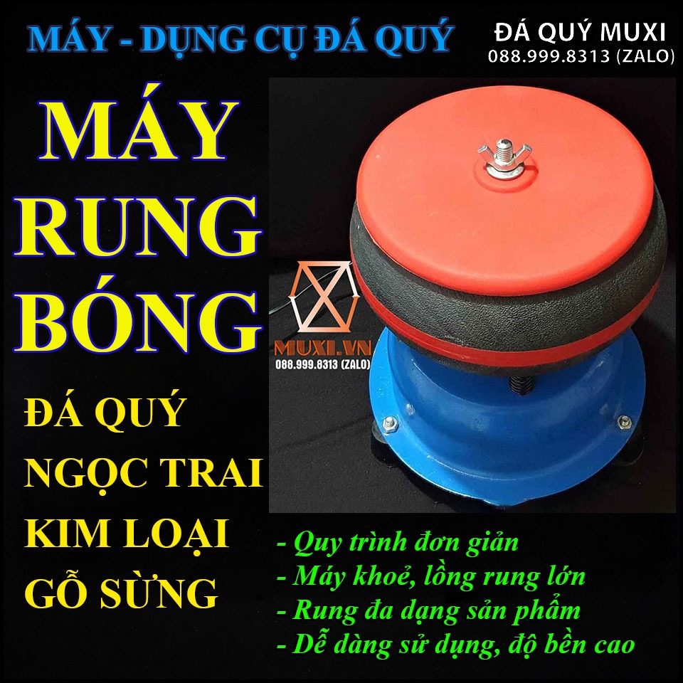 Máy rung đánh bóng Đá quý, Kim loại, Ngọc trai, Gỗ trầm công suất lớn - Tuần hoàn tốt đánh bóng hiệu quả