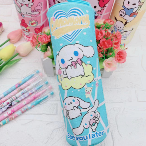 Hộp bút tròn chó trắng cinnamoroll HB1a bóp viết cute dễ thương