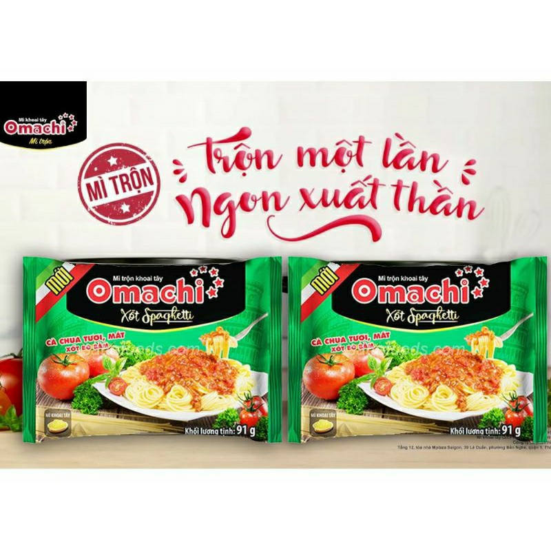 Bịch Mì Tôm Khoai Tây OMACHI Sườn Hầm, Xốt Bò, Xốt Spaghetti 455g  | Bách Hóa Pola