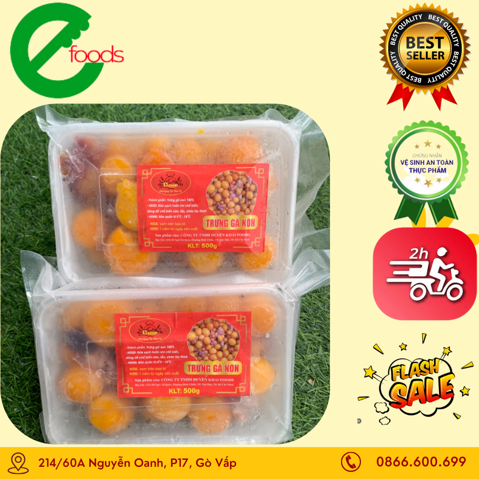 Trứng Gà Non 1KG[ Ship Hỏa Tốc HCM]