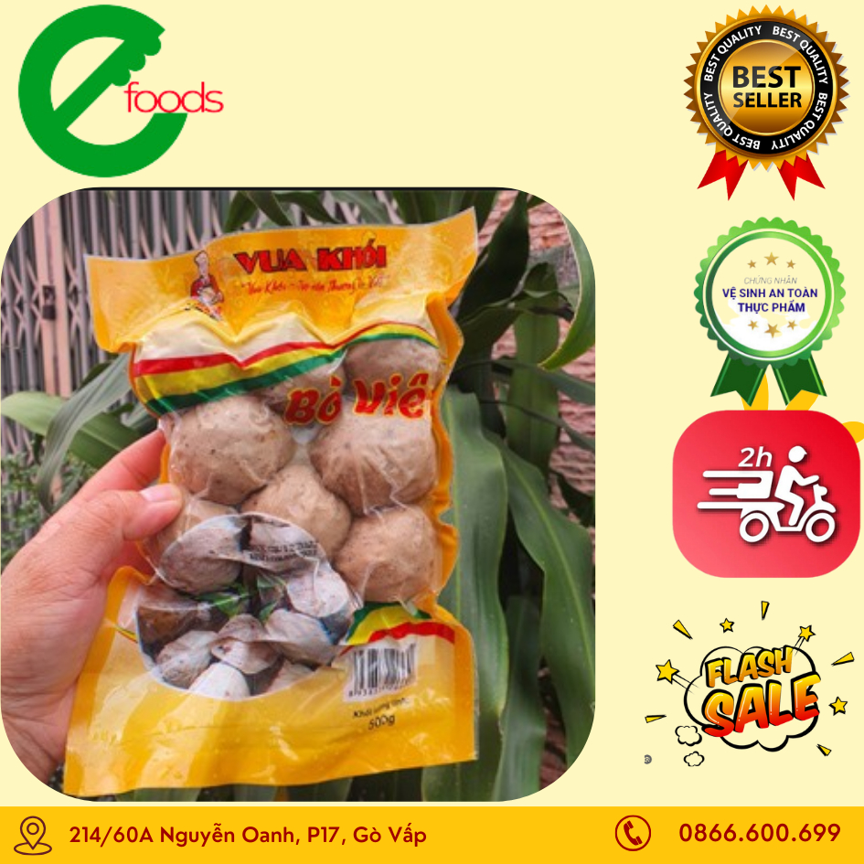 Bò Viên Gân efood Thơm Ngon Dòn 500gr/túi