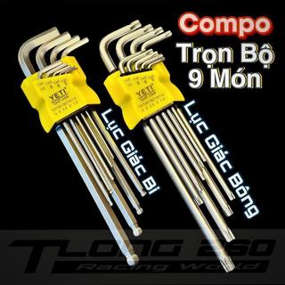 Compo lục giác bông và lục giác bi yeti bộ 9 món