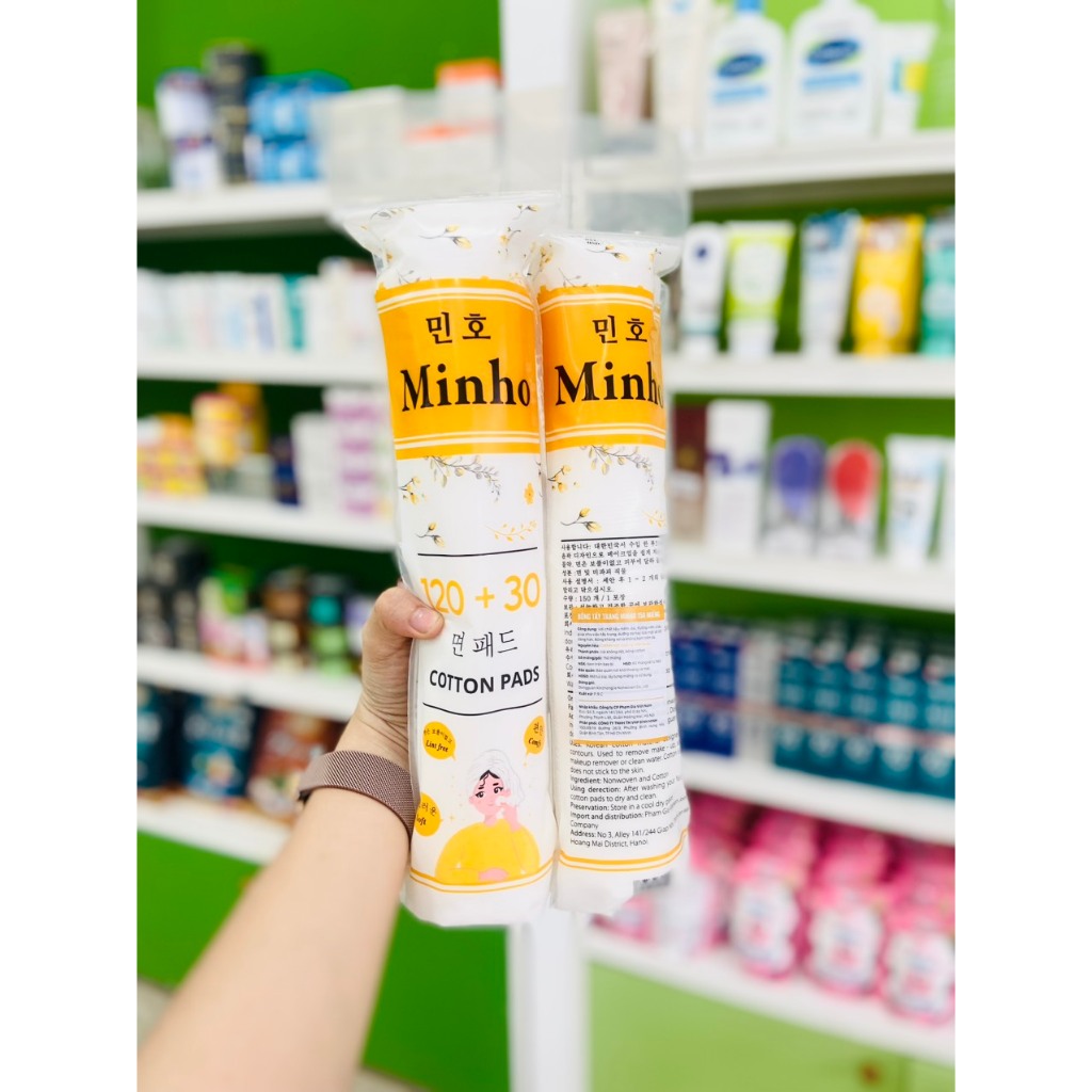 Bông Tẩy Trang Minho Cotton Pads 150 Miếng