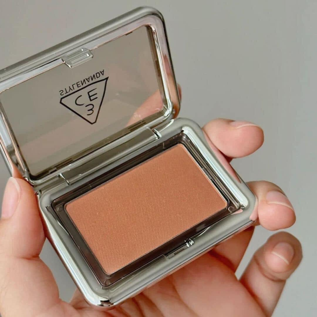 Phấn Má Hồng 3CE New Take Face Blusher Haze Beige Nâu Nude Ánh Cam Vô Cùng Quyến Rũ