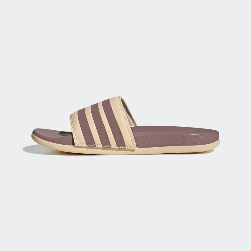 Dép quai ngang siêu nhẹ, êm adidas ADILETTE COMFORT SLIDES size 37, tím & cát