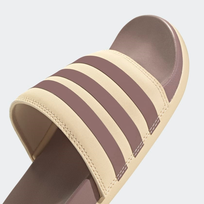 Dép quai ngang siêu nhẹ, êm adidas ADILETTE COMFORT SLIDES size 37, tím & cát