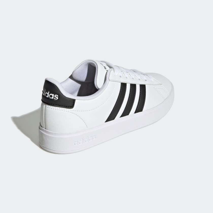 Giày sneaker kiểu dáng cổ điển Adidas GRAND COURT CLOUDFOAM màu trắng size 36,2/3