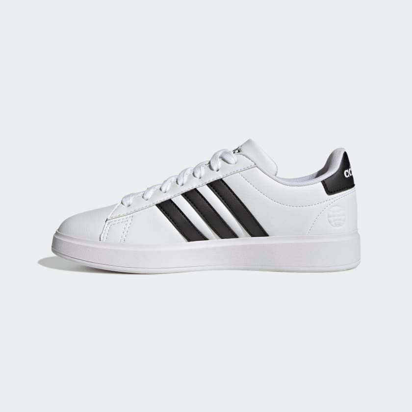 Giày sneaker kiểu dáng cổ điển Adidas GRAND COURT CLOUDFOAM màu trắng size 36,2/3