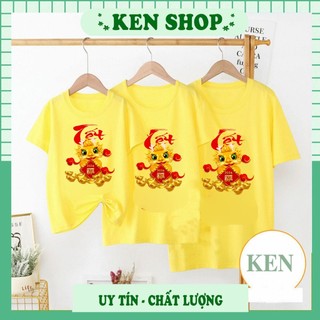 Áo thun tết cao cấp 2024 IN HÌNH CON thìn rồng MÀU SẮC TƯƠI SÁNG