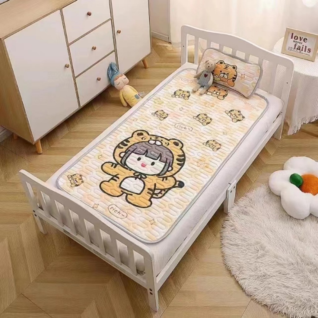 Chiếu điều hoà 5D cao su non cho bé, làm mát tạo giấc ngủ ngon, kt 60x120