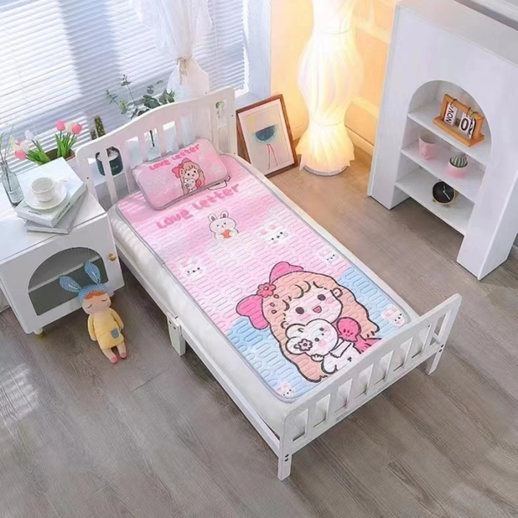 Chiếu điều hoà 5D cao su non cho bé, làm mát tạo giấc ngủ ngon, kt 60x120