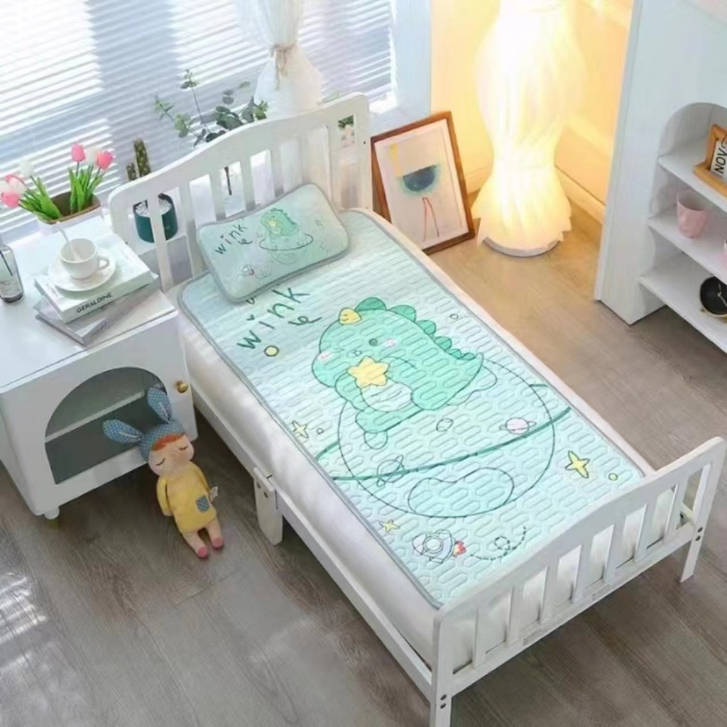 Chiếu điều hoà 5D cao su non cho bé, làm mát tạo giấc ngủ ngon, kt 60x120