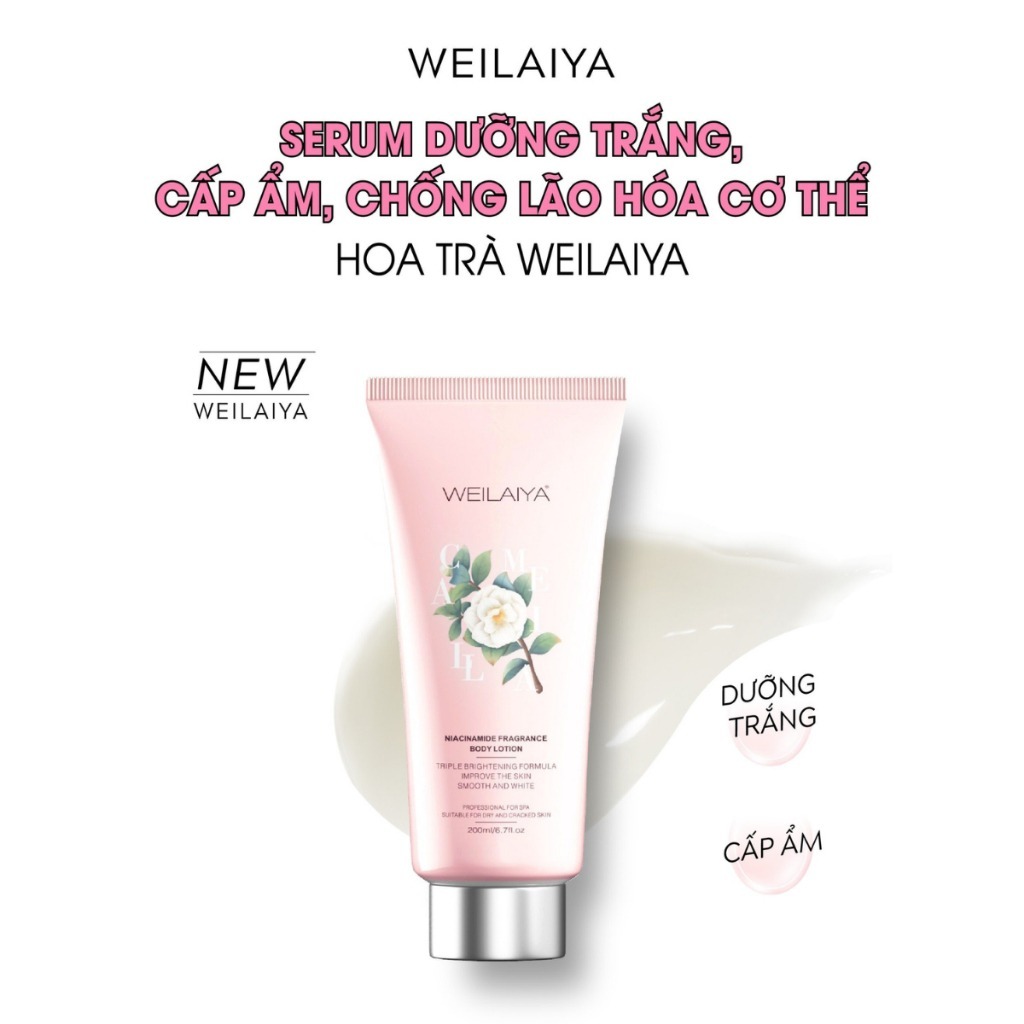 Body lotion hoa trà Weilaiya hương nước hoa, sữa dưỡng thể body trắng da, cấp ẩm, ngăn ngừa lão hóa 200ml - Havita Store