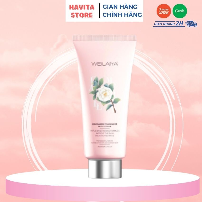 Body lotion hoa trà Weilaiya hương nước hoa, sữa dưỡng thể body trắng da, cấp ẩm, ngăn ngừa lão hóa 200ml - Havita Store