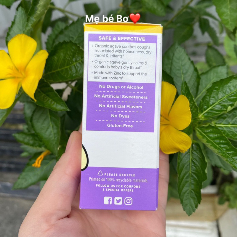 Siro ho Zarbee s Mỹ , mẫu mới có kẽm Immune ZinC giúp tăng đề kháng cho bé