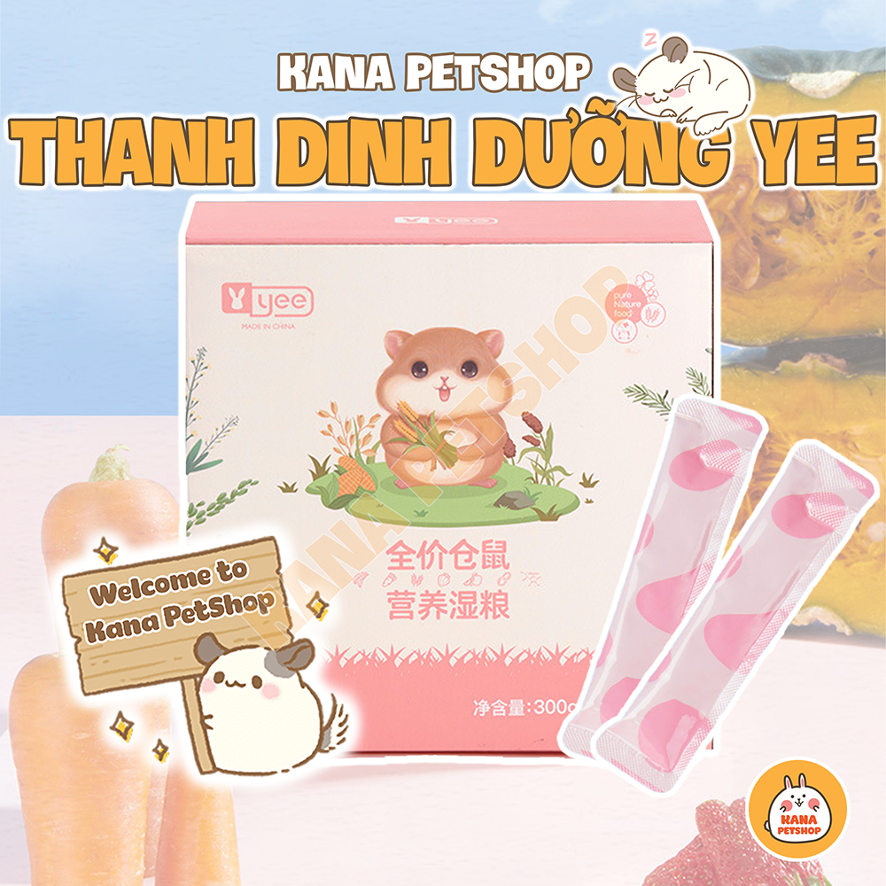 Thanh Dinh Dưỡng Yee 🐹FREESHIP🐹 Súp thưởng Ngũ Cốc Trái Cây Các Loại Thịt Hỗn Hợp Hãng Yee Cho Hamster