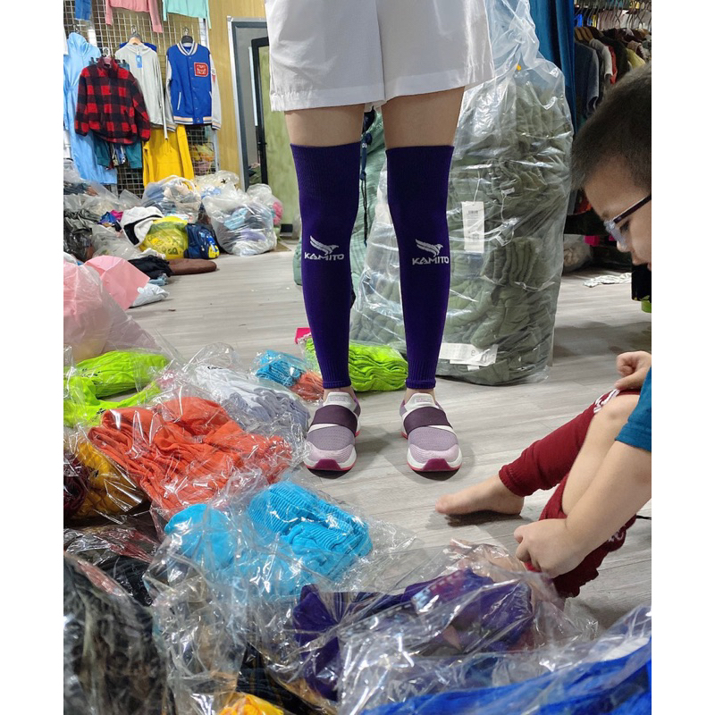 Tất dài đá bóng không bàn chân K@mito