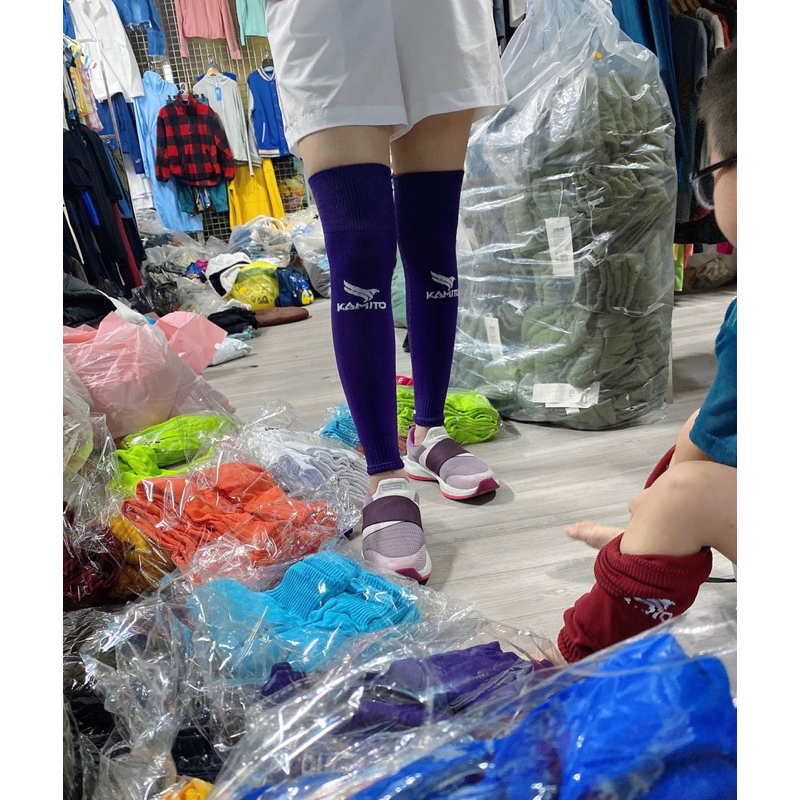 Tất dài đá bóng không bàn chân K@mito