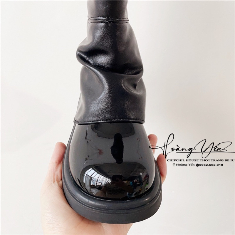 Bốt Da Bóng Cho Bé Gái ChipChil