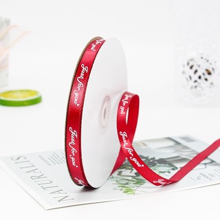 Cuộn 36 Mét Ruy Băng Lụa In Chữ Bản 1cm Lụa Đẹp