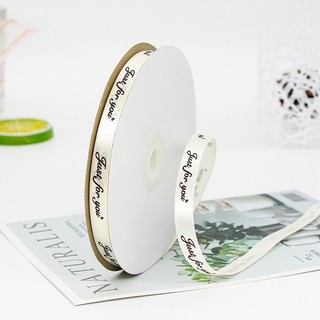 Cuộn 36 Mét Ruy Băng Lụa In Chữ Bản 1cm Lụa Đẹp