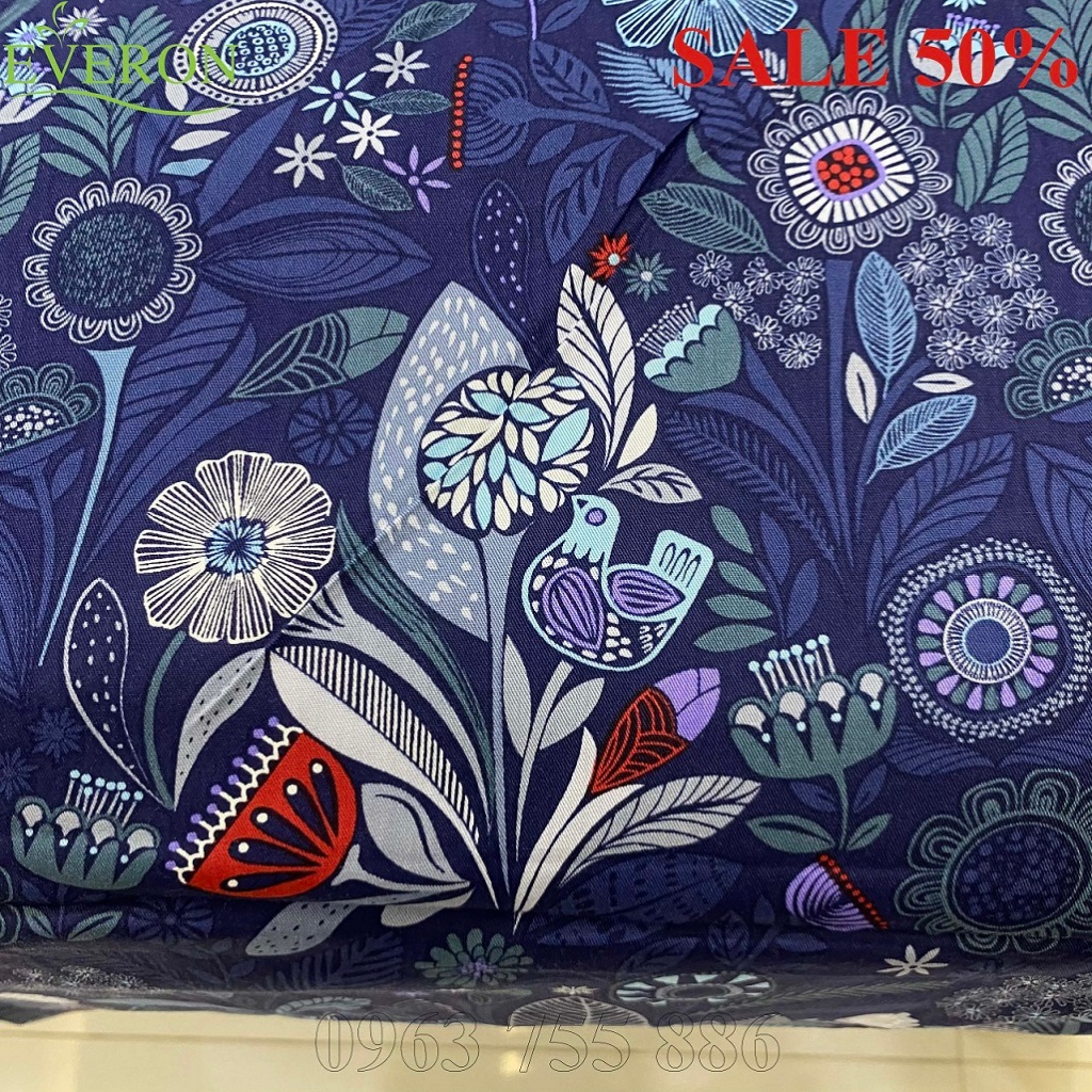 Bộ ga phủ, ga chun trần, chăn hè thu everon màu xanh than epm 20063 modal giảm giá