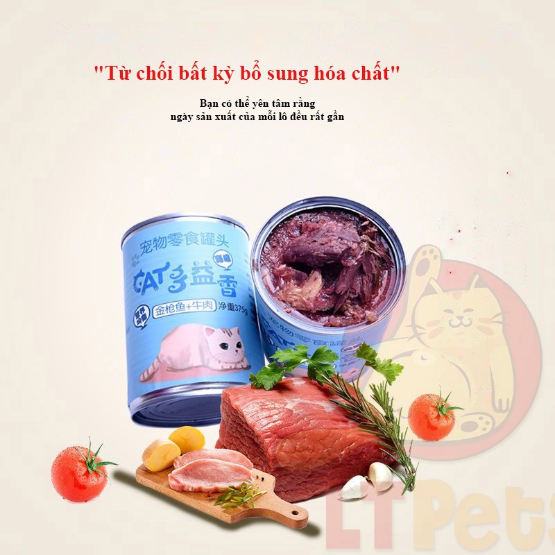 Pate mèo Whiskas-LTPETS cá ngừ lon 375g cho mèo