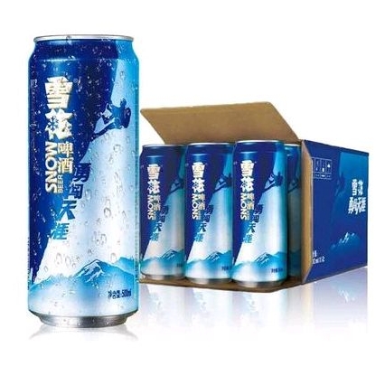 Bia Xuehua - Bia Snow beer thùng 24 lon (330ml/lon) Bia Trung cao cấp