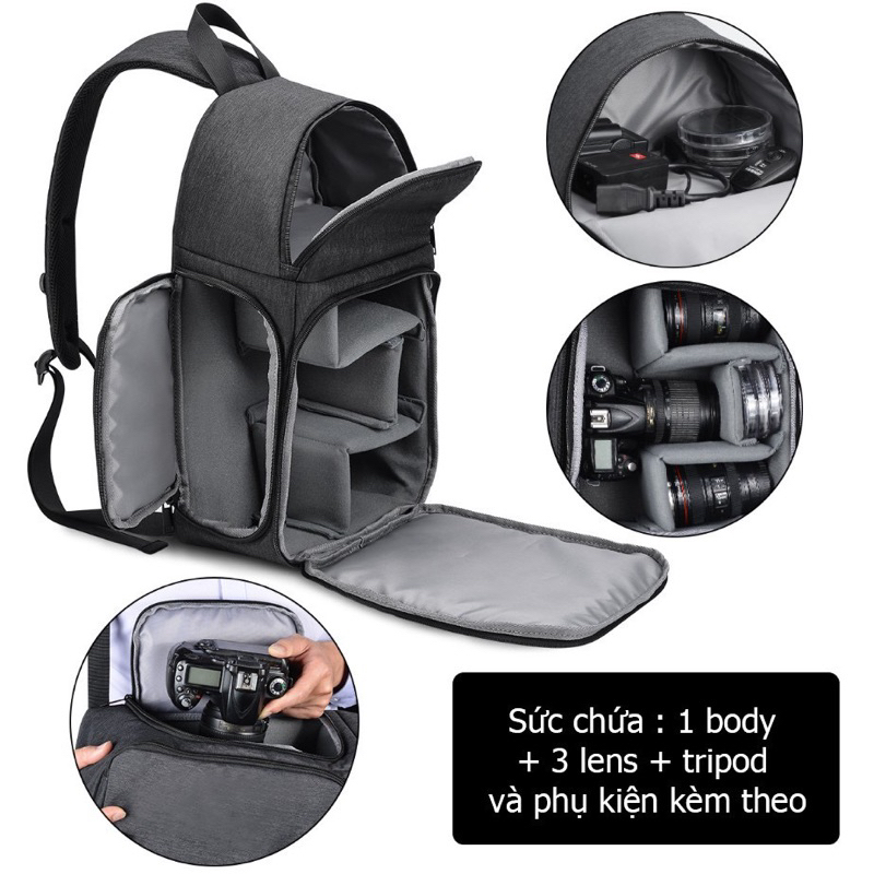 Balo đựng máy ảnh đeo chéo 1 quai CaDen D15
