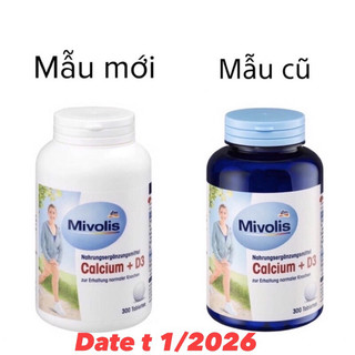 Viên uống calcium d3 mivolis đức hộp 300v