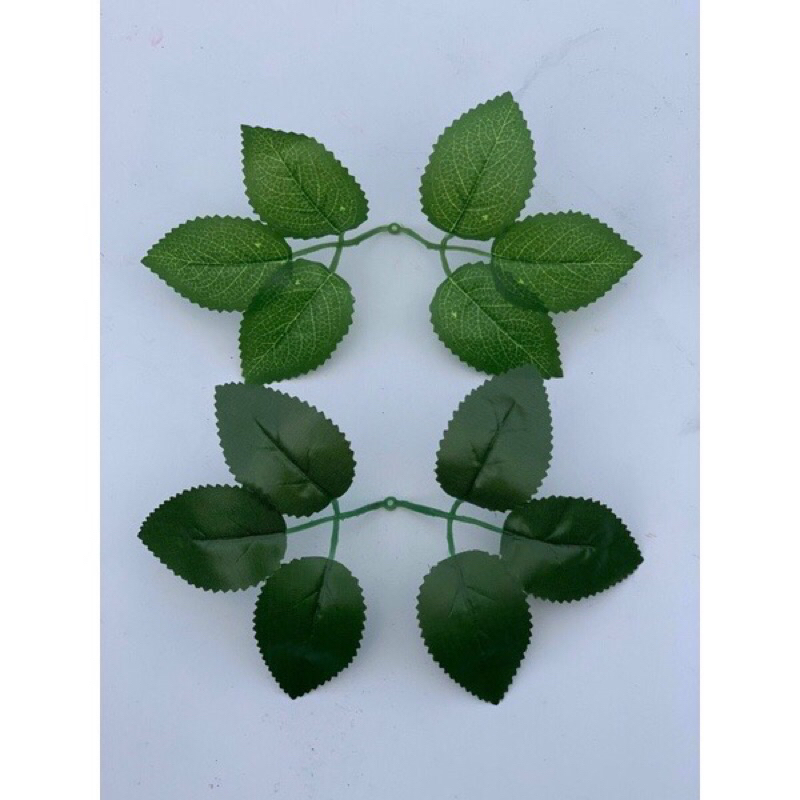 10 Lá Hoa Hồng Giả Cắm Hoa Sáp, Hoa Giả - LÁ GIẢ,CÂY GIẢ.
